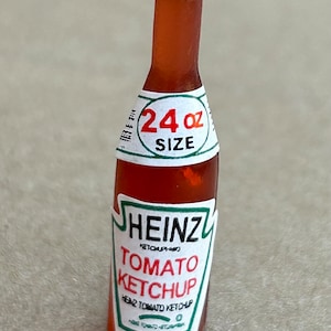 Dollhouse Miniature Ketchup Jar