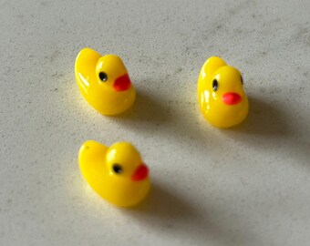 Canards miniatures en caoutchouc - 3 pièces