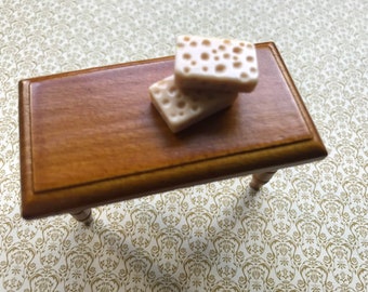 Dollhouse Miniature Cheese - 2 pieces - your choice type