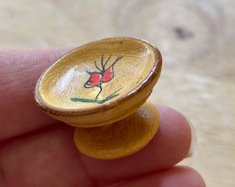 Miniature Wooden Pedestal Bowl - your choice type