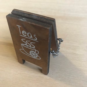 Dollhouse Miniature Sidewalk Sign - your choice type