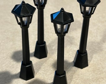 Dollhouse Miniature Lamp Posts - 4 pieces