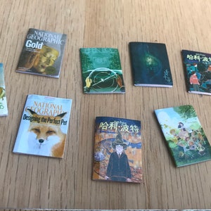Revistas en miniatura de casas de muñecas