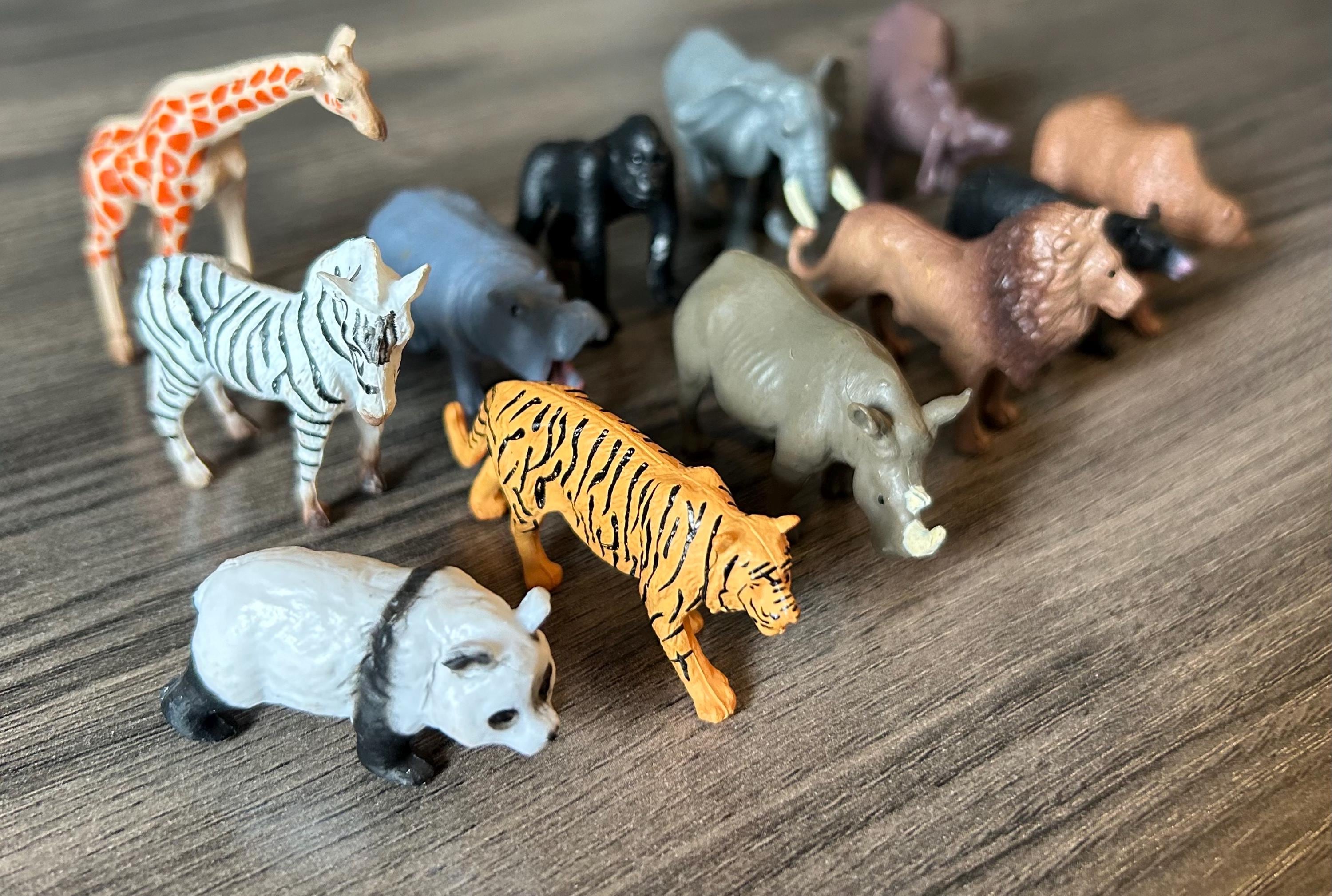 Miniature Wild Animals - 12 Pieces - Etsy