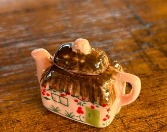 Dollhouse Miniature House Cookie Jar