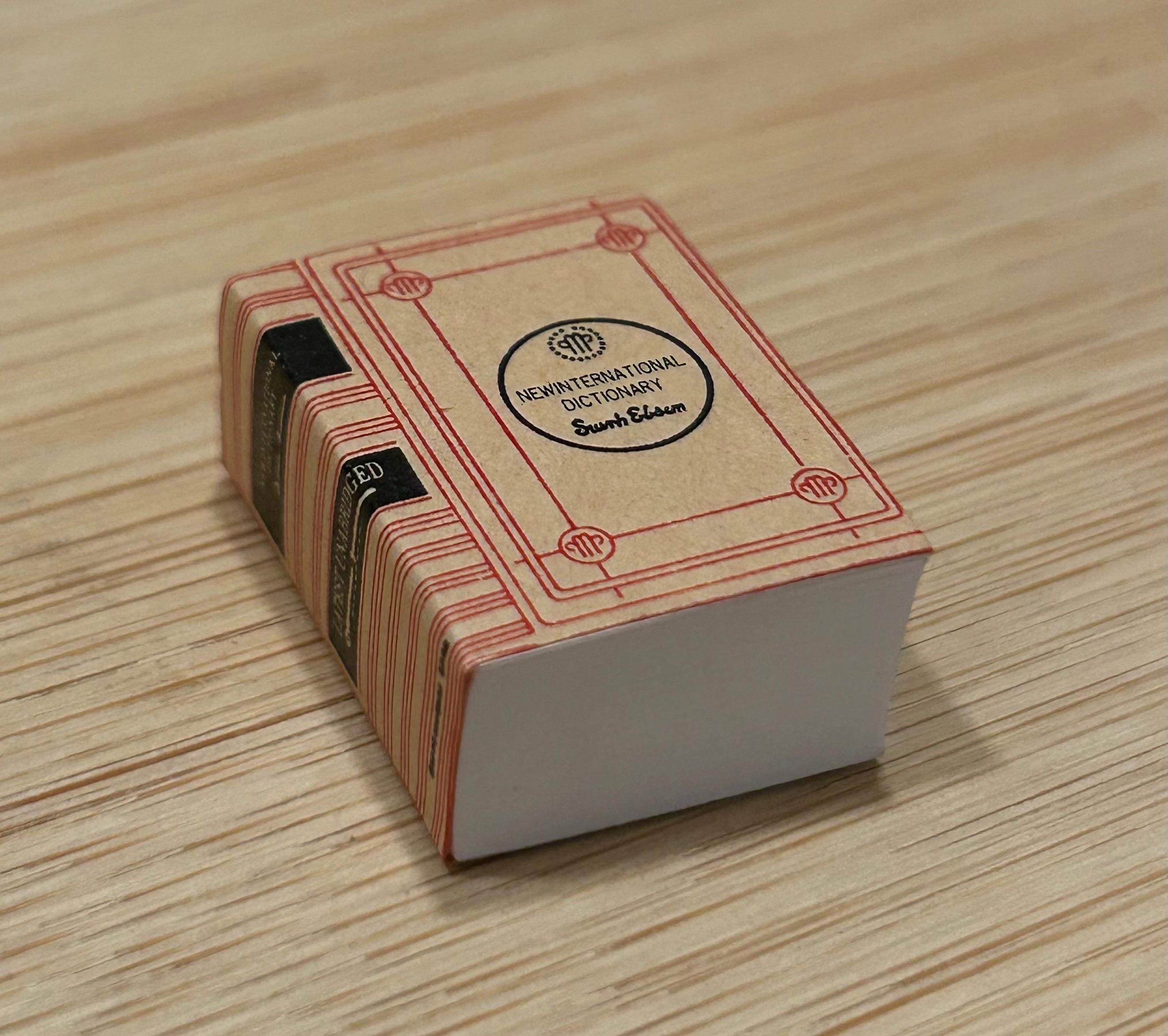 Dollhouse Miniature Dictionary - your choice type