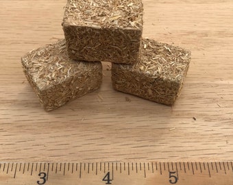 Miniature Hay Bales - 3 pieces