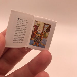 Livro em miniatura legível