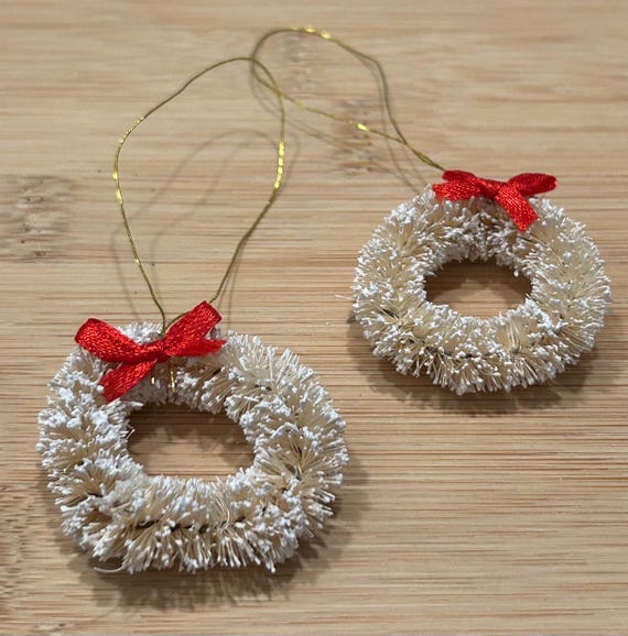 Miniature Holiday Wreaths - 2 Pieces - Etsy