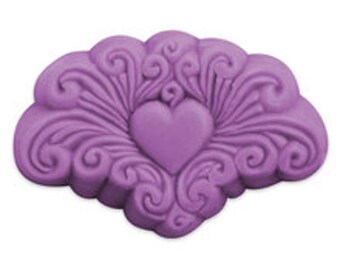 Arabesque Heart Soap Mold