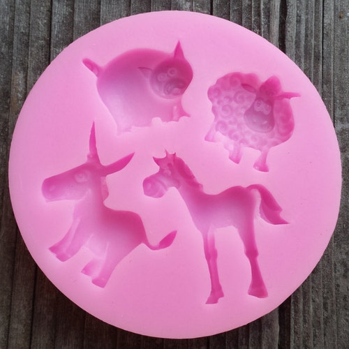 Sheep Silicone Mold Lamb Mold Spring Flower Ewe Farm Etsy