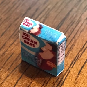 Dollhouse Miniature Ice Cream Bars