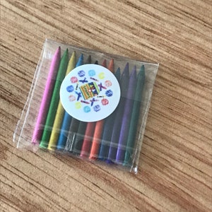 Dollhouse Miniature Pencils - 12 pieces