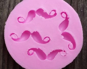 Molde De Silicona Para Bigote – Fondant, Chocolate, Arcilla – 1 Unidad, Resistente Al Calor, Para Decoración De Pasteles