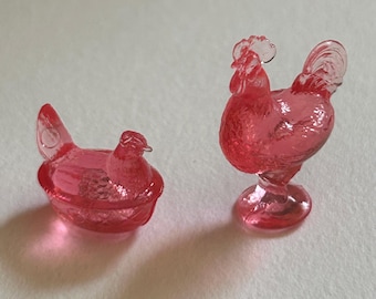 Miniature Rooster and Nesting Hen - your choice type