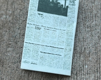Miniature Newspaper and Pencil