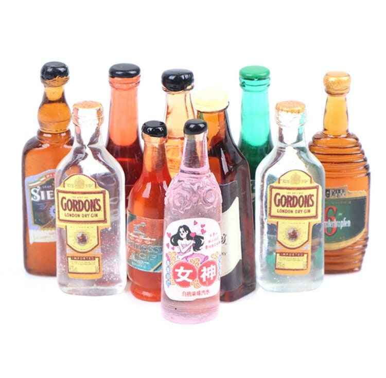 Fast Shipping, Easy Returns 6Pcs 112 Dollhouse Miniature Beer Wine
