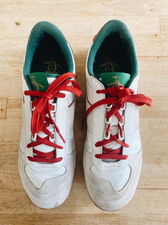 penguin trainers white