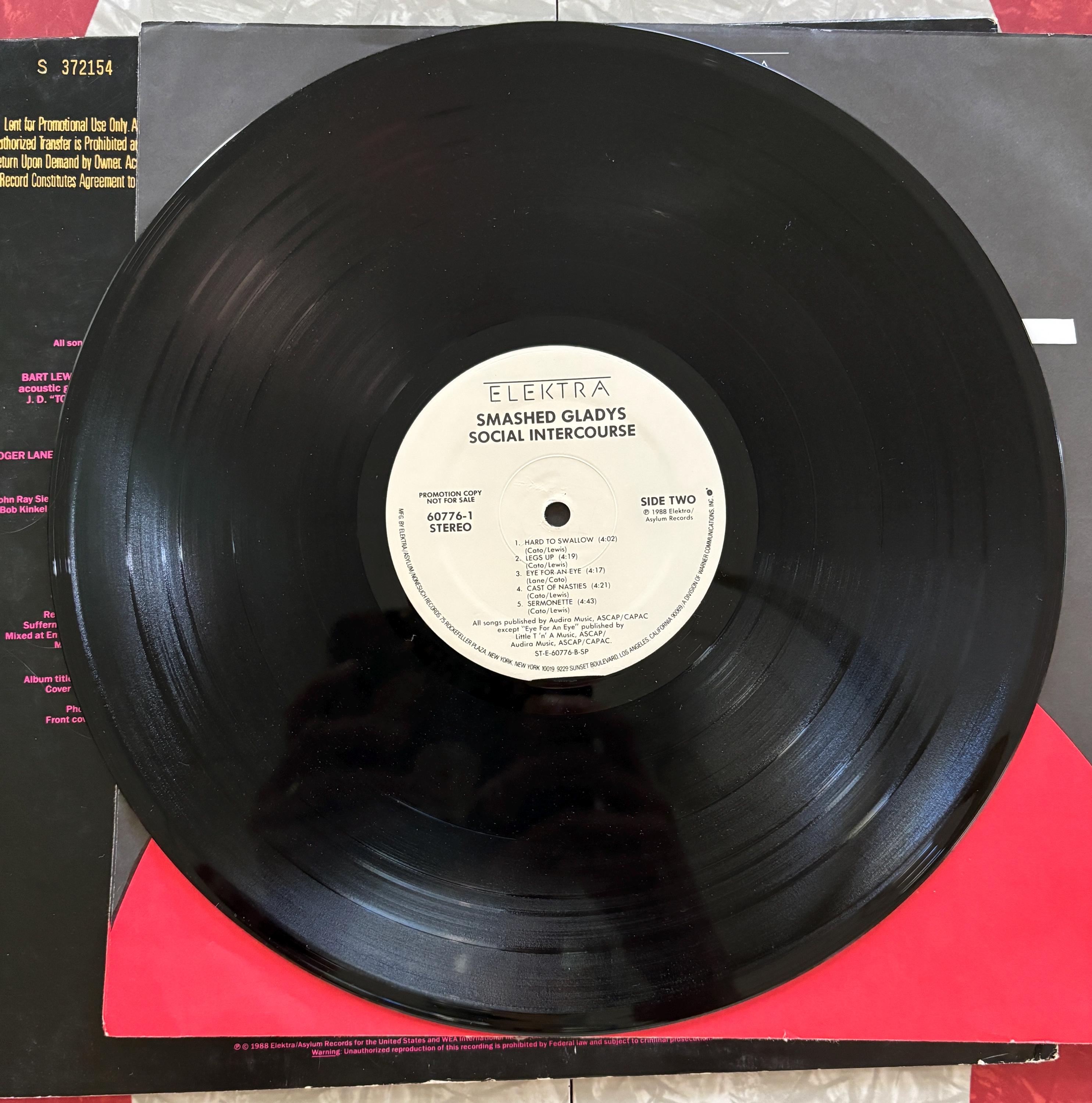 SMASHED GLADYS - Social Intercourse - 1988 Lp - Etsy