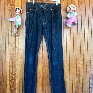 Vintage 90s Guess Jeans sz 29 dark blue - black label 34in inseam