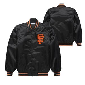 San Francisco Giants Satin Jacket – Varsity Baseball Bomber, Retro MLB Letterman Coat, Vintage Style Unisex Fan Outerwear