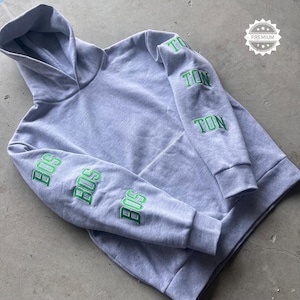 Boston Multi Patch Hoodie – Vintage MLB Baseball Pullover Sweatshirt, Oversized Embroidered Streetwear, Unisex Sports Apparel