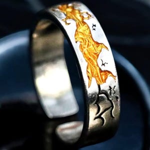 Gold River Adjustable Ring for Men by Velkir Elegant Men's Jewelry in ...