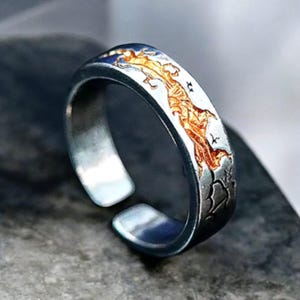 Gold River Adjustable Ring for Men by Velkir Elegant Men's Jewelry in ...