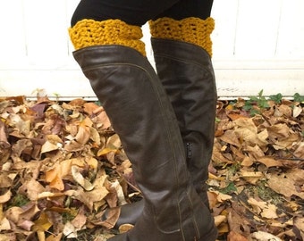 CROCHET PATTERN Boot Cuffs + Boot Socks + Crochet Leg Warmers + Easy Crochet Pattern
