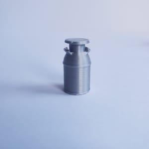 1/24 Milk Cans for 1/24 1/25 Kitchen Railroad Garage Diorama Shop Miniature Milk Churn Milk Tank