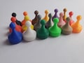 Board Game Replacement Pieces Parts Pawns Movers Red Green Blue Yellow Pink Purple Brown Orange Neon Green Black Silver Gray Tan White Gold