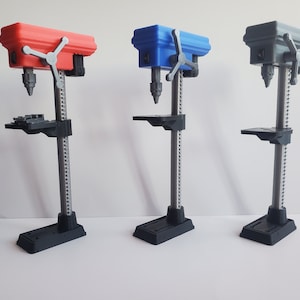 Drill Press Stand &Vise 1/10 Scale Metal Garage Shop Barn Display RC Rock Crawl