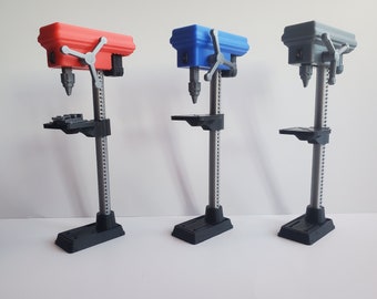 Drill Press Stand &Vise 1/10 Scale Metal Garage Shop Barn Display RC Rock Crawl