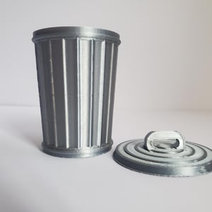 Trash Can 1/12 Scale Diorama Shop Kitchen Park Garage Railroad Sidewalk