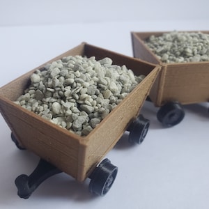 Mining Carts for 1/24 Scale Western or Old Railroad Train Display