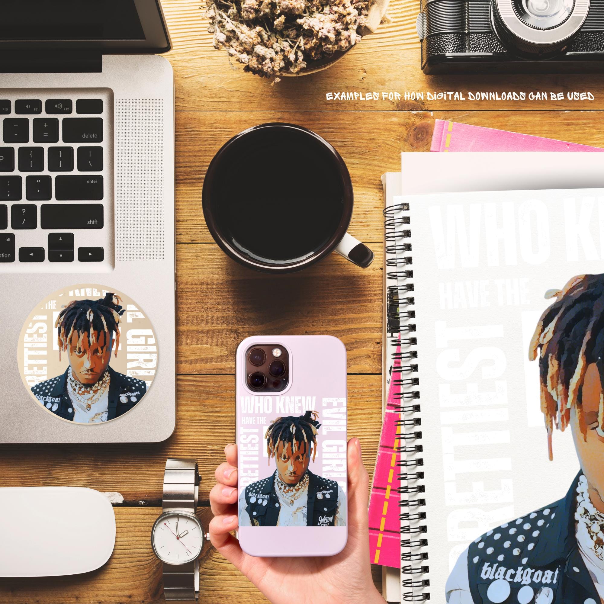 Juice Wrld PNG Design, Juice Wrld Concert Merch Png, Juice Wrld Music