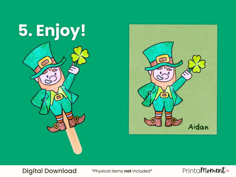 Step five: Enjoy your new leprechaun!
