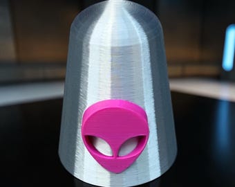 Lava Lamp Replacement Cap Top Alien Silver Pink