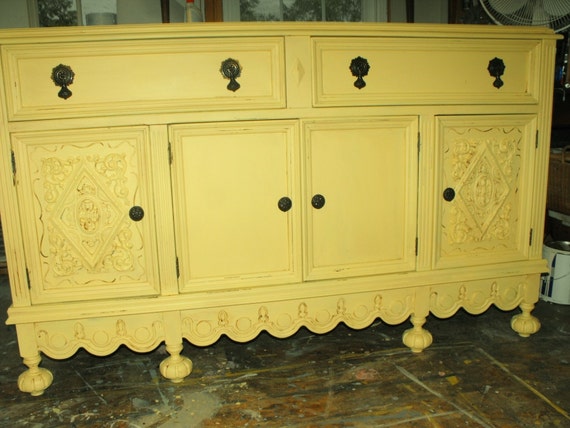Items Similar To Antique Buffet Abernathy Furniture Company Chalk