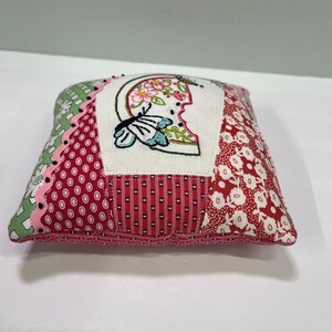 Watermelon Pin Cushion Kit Embroidery Slow Stitch Crazy Quilt style Original Liz Stevens Design image 9