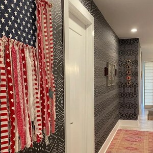American Rag Flag Americana Wall Hanging Porch Decor USA Labor Day ...