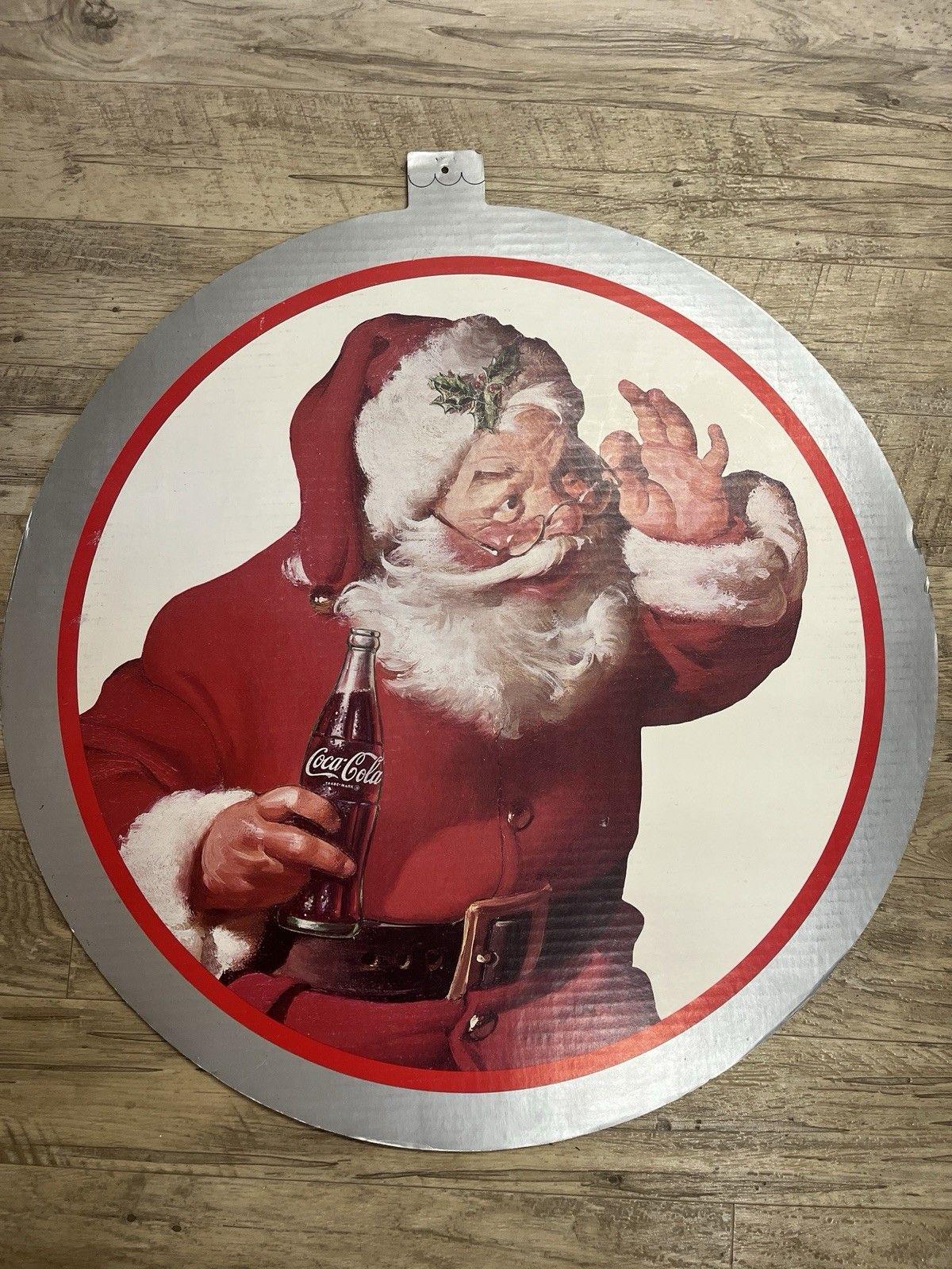 Coca Cola Cardboard Santa - Etsy