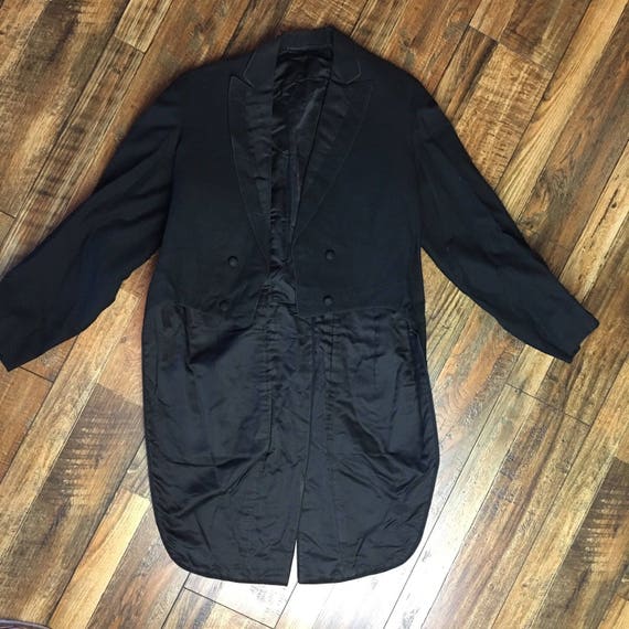 Union Railroad 1890s MENS Soutache A+ Tailcoat Bla