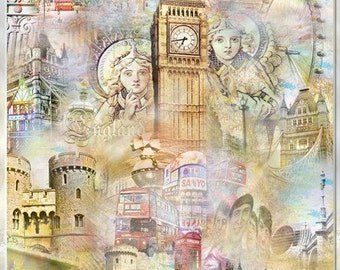 London, England - Artistic Collage