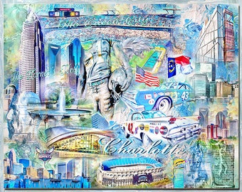 Charlotte, North Carolina An Artistic Collage