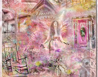 Fairies Time & Light, an Artistic Collage