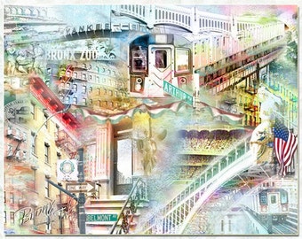 Un cuento del Bronx un collage artístico