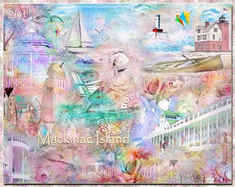 Mackinac Island, an Artistic Collage