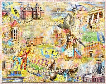 West Virginia University, An Artistic Collage