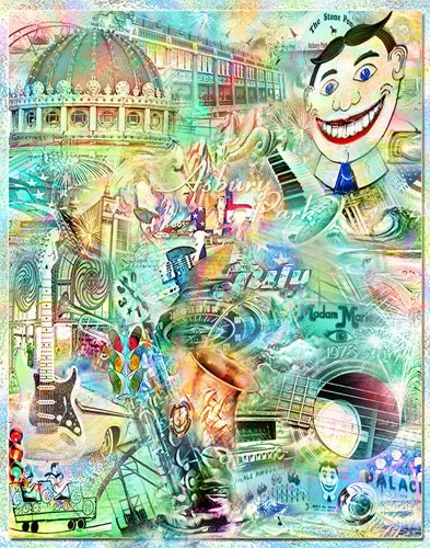 Asbury Park 4th July 1978, an Artistic Collage